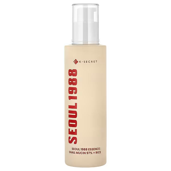 K-Secret, Seoul 1988 Essence, Snail Mucin 97% + Rice, 3.38 fl oz 100 ml