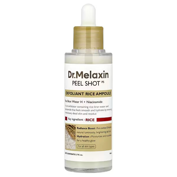 Dr.Melaxin, Peel Shot Glow White Rice Toner, All Skin Types, 6.76 fl oz 200 ml
