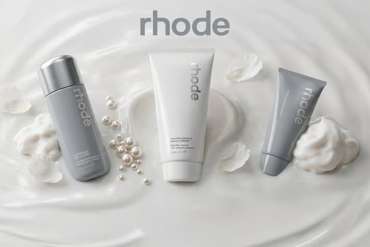Rhode Beauty Trio Collection: PGA Daily Cleanser, Barrier Restore Moisturiser or Glazing Milk Facial Essence