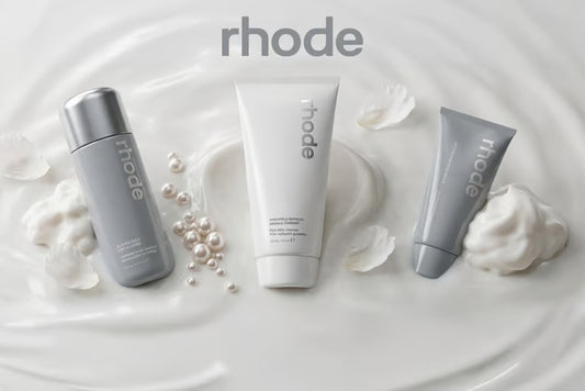 Rhode Beauty Trio Collection: PGA Daily Cleanser, Barrier Restore Moisturiser or Glazing Milk Facial Essence