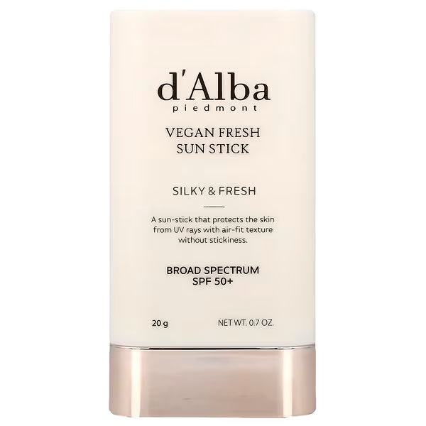 d'Alba, Vegan Fresh Sun Stick, SPF 50+, 0.7 oz 19 g