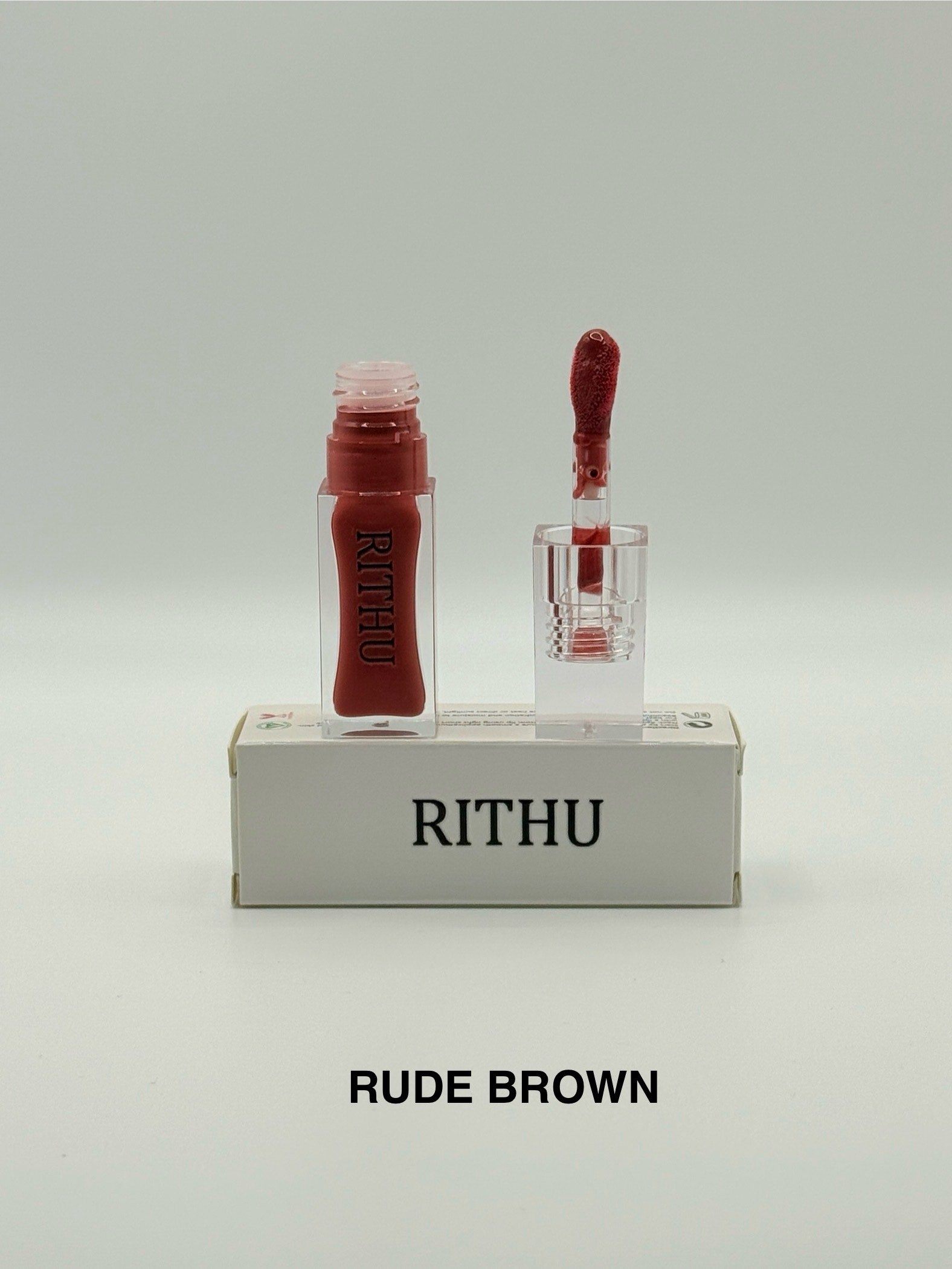 RITHU Lip Gloss Shade: RUDE BROWN